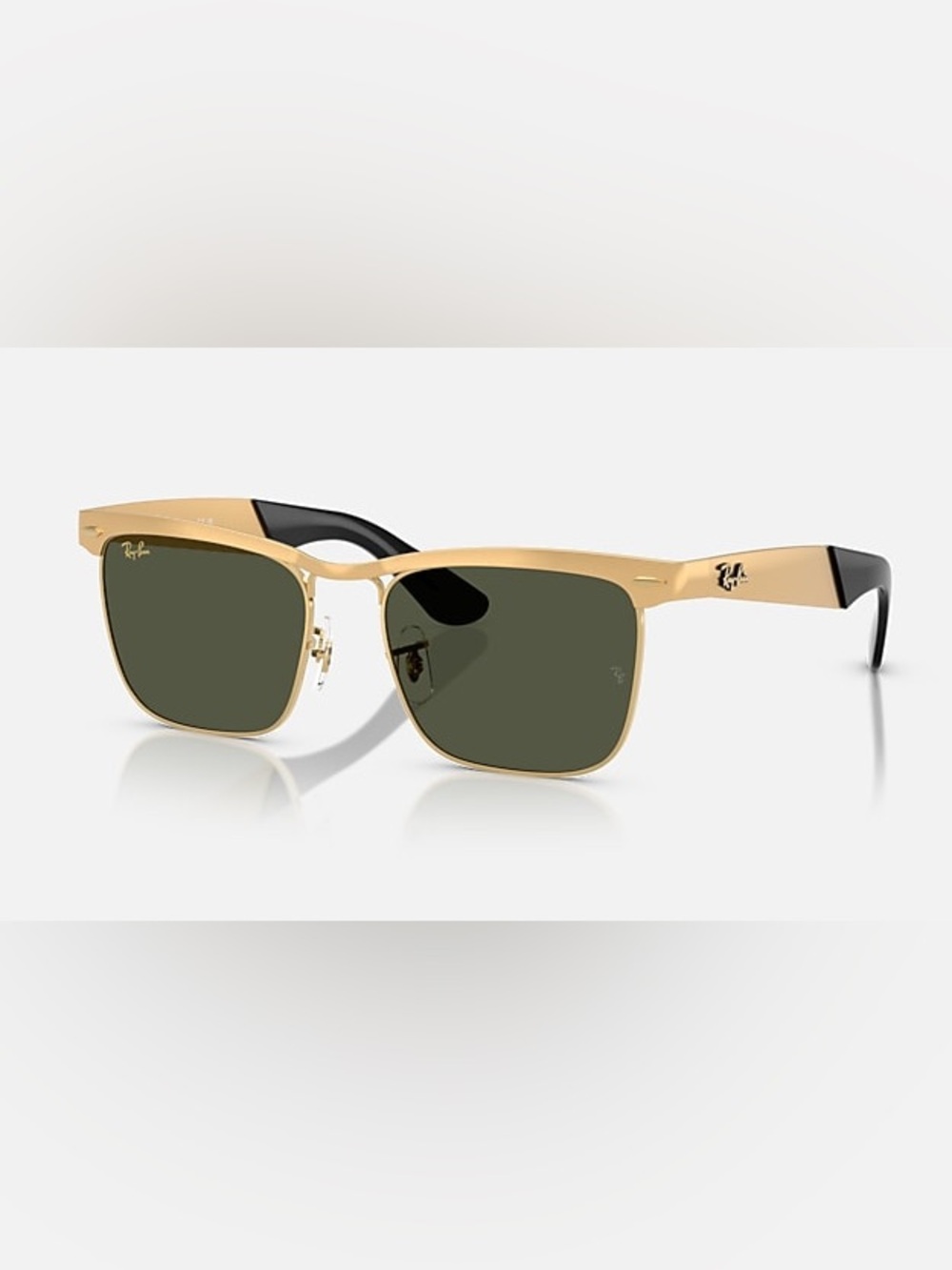 Ray-Ban Gold Frame Green Lens Sunglasses